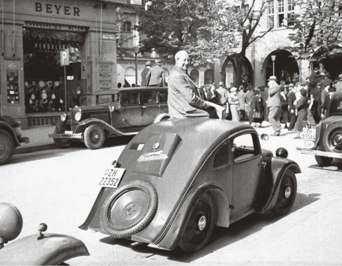 Josef Ganz on the road, 1936
